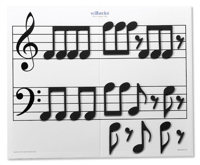 Eighth notes and rests foam magnets