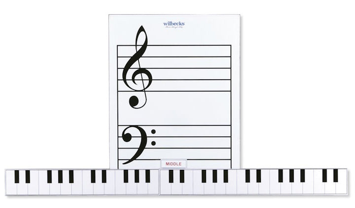 Piano keys used with the Student Staff Lapboard 