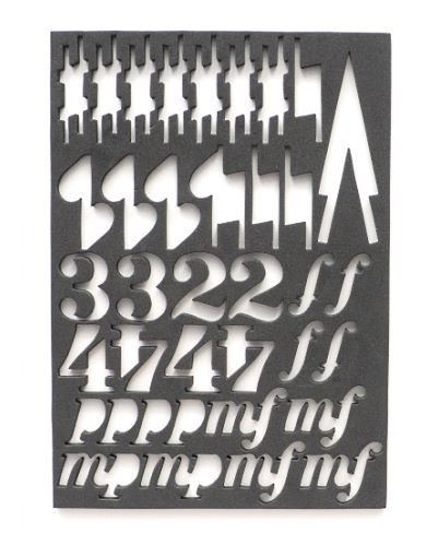 Sharps and Flats Notation Magnets Foam Sheet Inverted