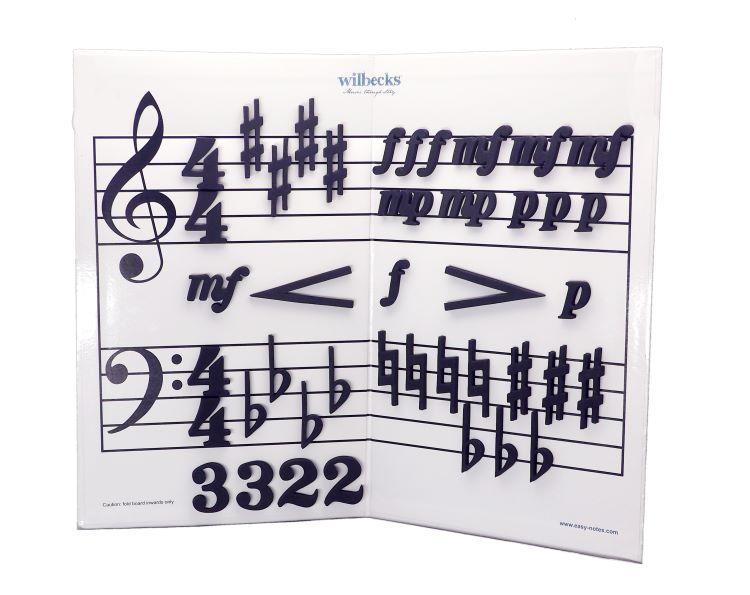 Sharps and Flats Notation Magnets on the Stave