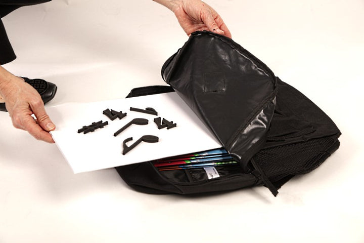 Stave folds to fit into a bag